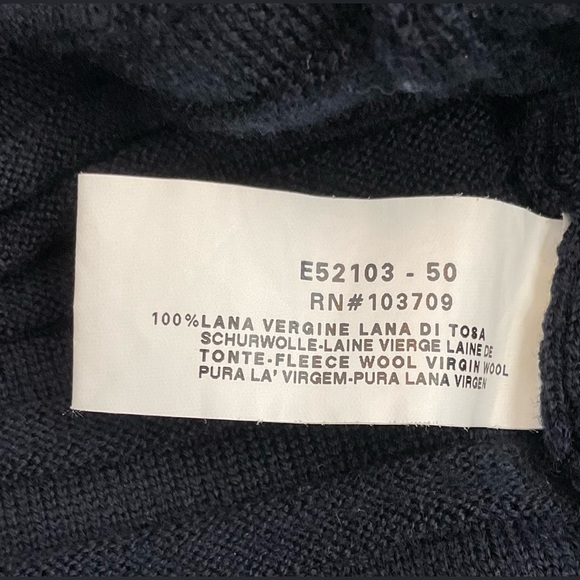 Armani Collezioni Black V-Neck Sweater - Picture 5 of 5